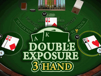 Blackjack Double Exposure 3 Hand game screenshot